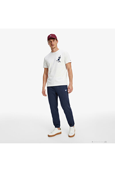 Tommy Hilfiger TJM Normal Kesim Armalı Erkek Mavi Eşofman Altı DM0DM22358C1G