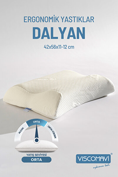 viscomavi Dalyan Ergonomik & Ortopedik Visco Yastık | Boyun destekli | Astarl...