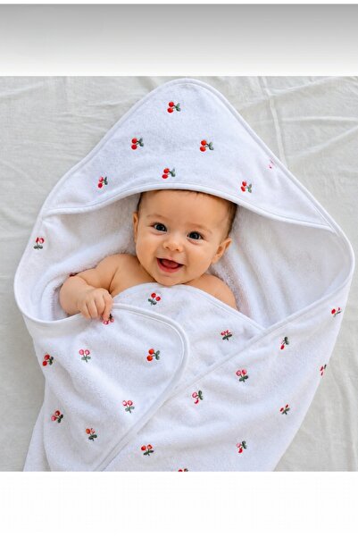 GÜRPAMUK HOME & BABY %100 pamuklu yumuşacık kız-erkek bebek kucak banyo kunda...
