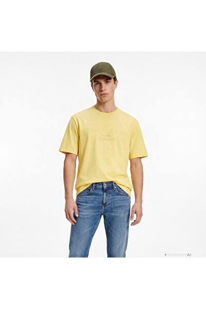 Tommy Hilfiger New Classics Erkek Sarı T-Shirt
