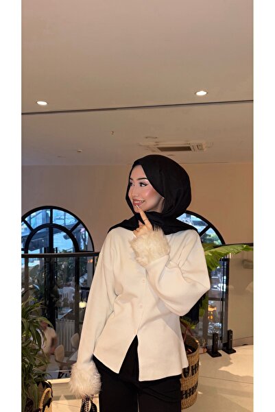 Çınar Couture ORGANİK PAMUK KÜRKLÜ HIRKA