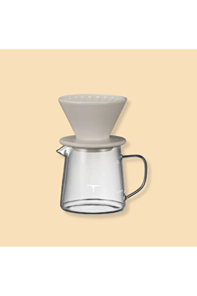 kaf roasters طقم تقطير 2 أكواب أبيض – Drip Set 01 2Cups White