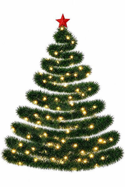 BeySüS Yılbaşı 5 Metre Çam Garland Peri Led Işık Seti Dekoratif Süsleme