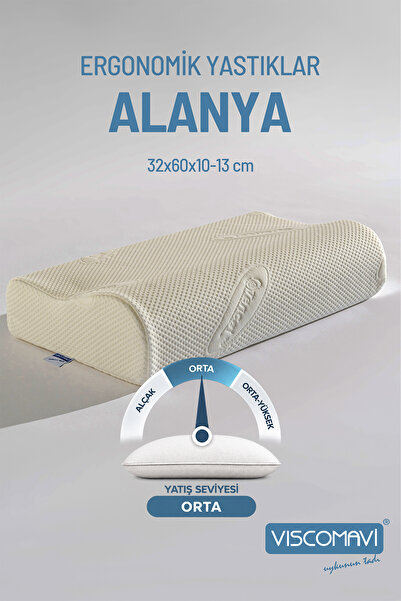 viscomavi Alanya Ergonomik & Ortopedik Visco Yastık|Boyun destekli | Astarlı ...