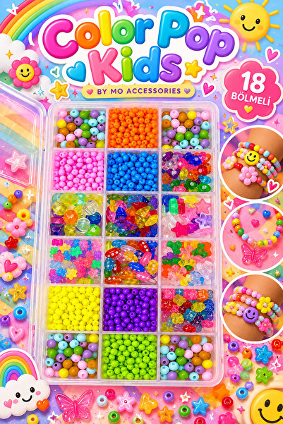 By MO Accessories Çocuklar Için Hobi Takı Yapma Seti Hobi Kiti Bileklik Kolye...