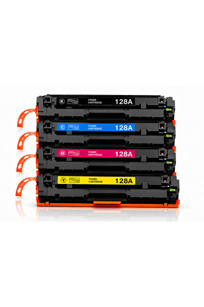 Generic KPC Compatible HP 128A Toner Cartridge Set 4 Pack CE320A CE321A CE322...
