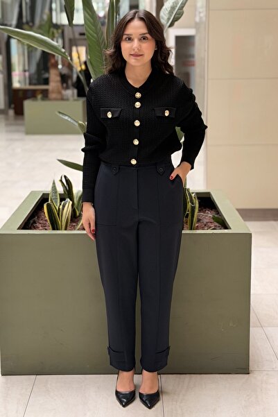 sentez giyim Sentez Matrix Apoletli Trousers
