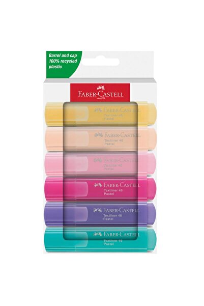 Faber Castell ΣΕΤ ΜΑΡΚΕΡΕΣ ΠΑΣΤΕΛ ΜΕ ΧΡΩΜΑΤΑ ΚΕΙΜΕΝΟΥ, 6 ΤΕΜΑΧΙΑ, ΚΟΥΤΙ ΑΠΟ Χ...