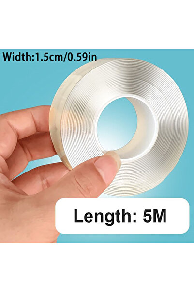 Choice4 Length 5M Width 15mm 1/3/5m Ultra-Strong Double-Sided Adhesive Tape V...