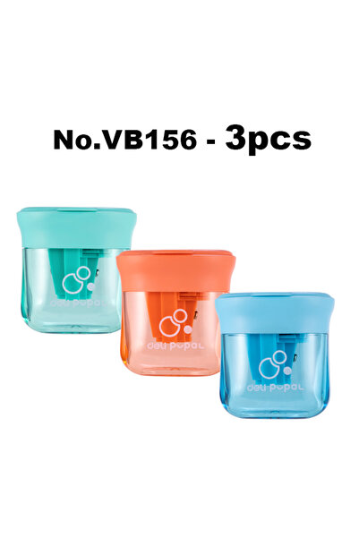 Choice1 Deli 3pcs Deli 3 in 1 Pencil Sharpener Manual Multi-function Three Ho...