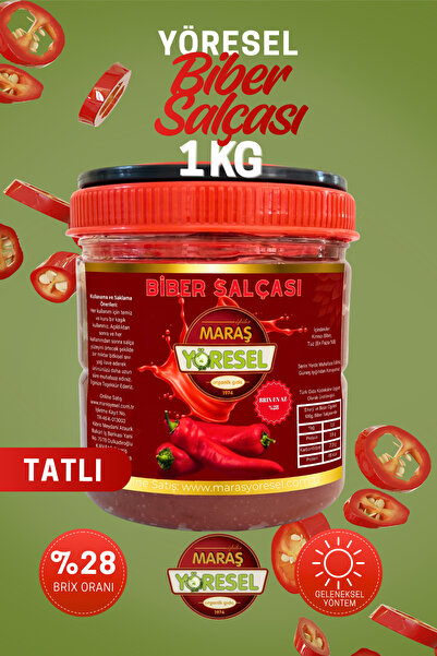 Maraş Yöresel Tatlı Biber Salçası (1 Kg)