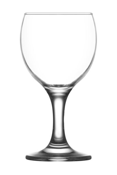LAV Misket Cam Beyaz Şarap Kadehi 6'lı 170 ml Ayaklı (Meşrubat/Su Bardağı)