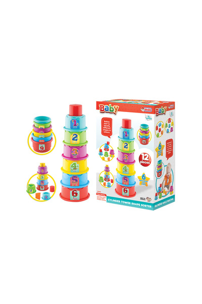 Dede Oyuncak Dede Silindir Kule Bul Tak Set 03465