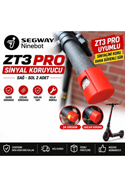 mi dünyası Segway Ninebot ZT3 Pro Sinyal Koruyucu 2 Adet Sağ Sol Darbe Koruma...