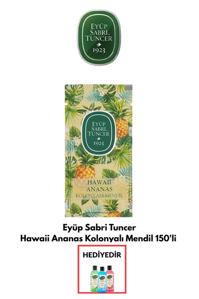 Eyüp Sabri Tuncer Hawaii Ananas Kolonyalı Mendil 150'li