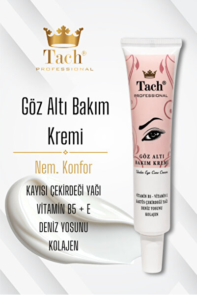tach Göz Altı Bakım Kremi - VitaminB5 Vitamin E, Deniz Yosunu, Kolajen Gözalt...