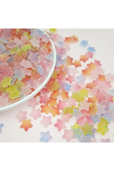 Choice1 50pcs 11mm B 50pcs mix 50pcs Slime Gradient Star Heart Nail Charms Mi...