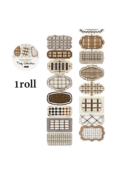 Choice S31207-1 Mr.Paper 200cm/Roll Label Collection Series Die-Cut Washi Tap...