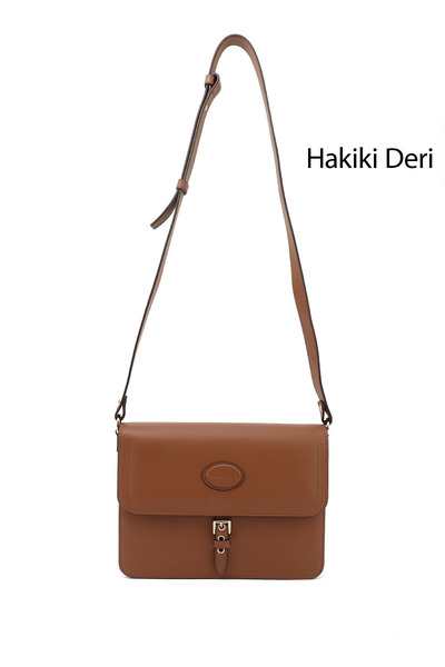 GÖNDERİ(R) Kadın Taba Antik Hakiki Deri Omuz Çantası