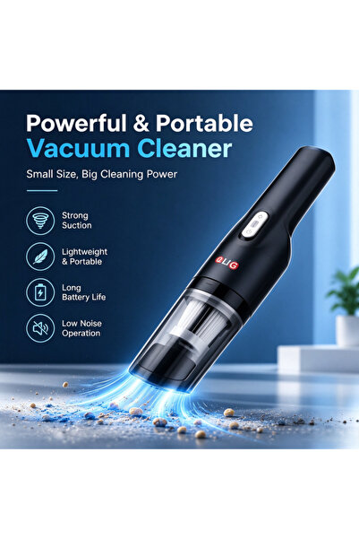 DLC 120W Rechargeable Handheld Vacuum Cleaner, 1800mAh Cordless Portable Mini...