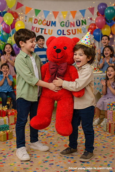 Özgüner Oyuncak 100 cm Büyük Peluş Ayı – Doğum Günü ve Özel Gün Hediyesi