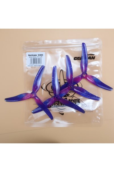 Choice 2pairs 51433sky blue 2 Pairs/4 Pcs Gemfan 51433 5 Inch 3 Blade/Tri-Bla...