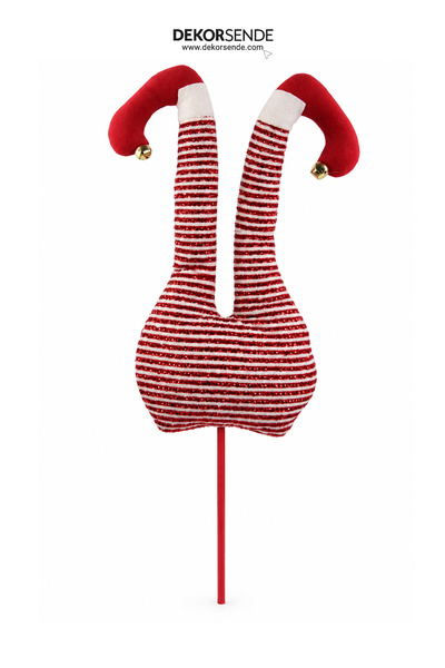 Dekorsende Christmas Ornament Elf Legs Red White 50 cm