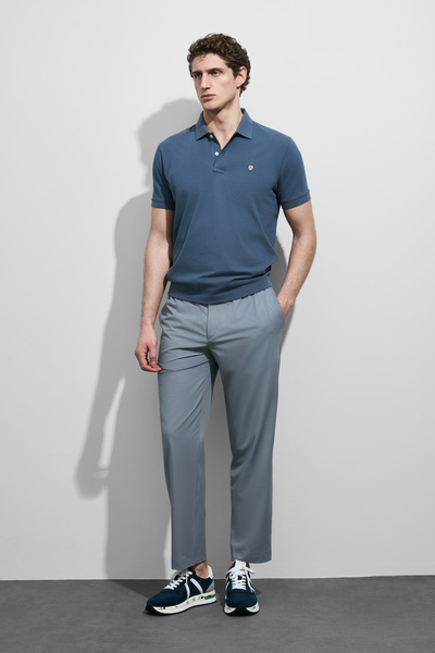 Lufian Laon Smart Men's Polo T-Shirt Anthracite