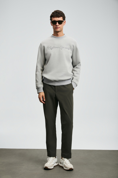 Lufian Loved Erkek Sweatshirt Açık Gri