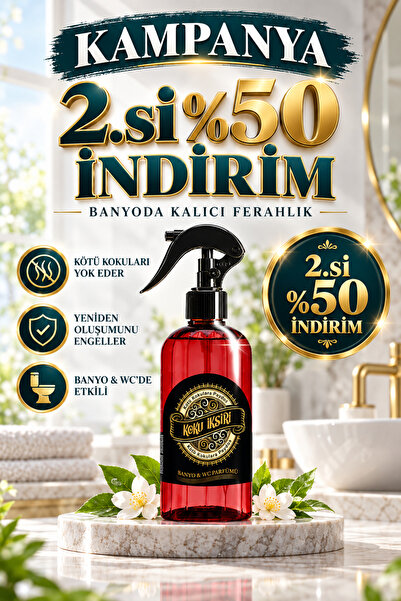 KOKU İKSİRİ Banyo Wc Ve Oda Kokusu Kötü Koku Giderici Oda Parfümü Ve Kapalı O...