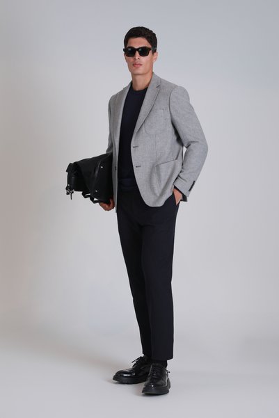 Lufian Joseph Smart Erkek Chino Pantolon Slim Fit Lacivert