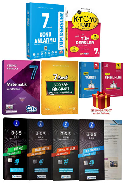 Editör Yayınevi 7. Sınıf Tüm Dersler Konu Anlatımlı+SB+Türkçe+Matematik+Sosya...