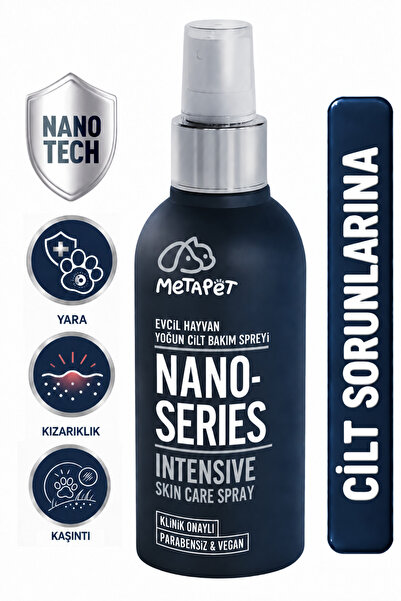 Metapet Kediler için Cilt ve Tüy Sorunlarına Karşı Nano Bakım Sprey, Yara Kız...