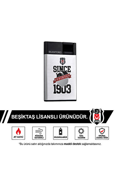 Beşiktaş Premium Jet Kutulu Taraftar Çakmak QT-2