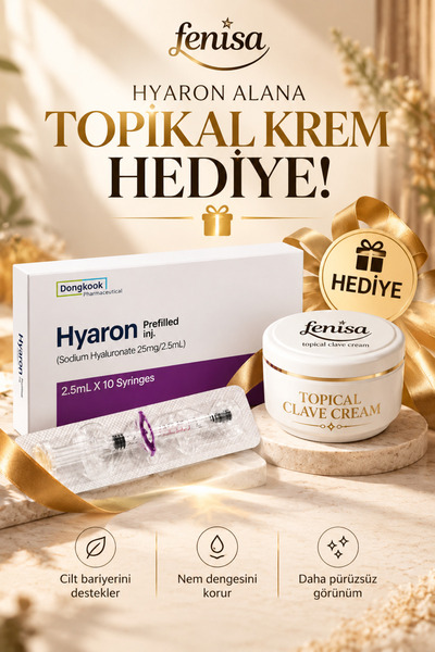HYARON 2.5 ml Gençlik Serumu Hyalüronik Asit Serum + Fenisa Topical Cream - 1...