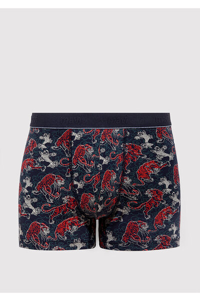 Mavi Kaplan Baskılı Lacivert Boxer 091121-24413