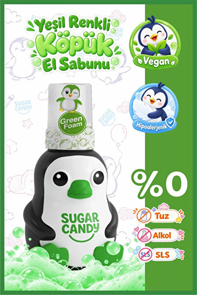 SUGAR CANDY Zeytin Çiçeği Kokulu Doğal Vegan Çocuk Köpük El Sabunu VINO 350 ml Paraben İçermeyen Yeş