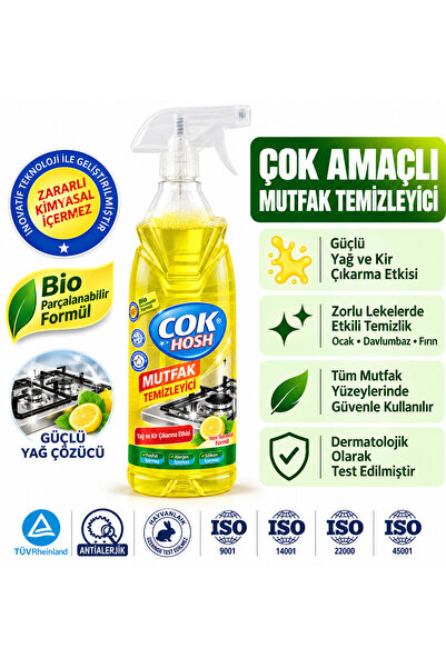 Mutfak Yağ Çözücü Temizleyici 700 ml – Yanmış Yağ, Karbon ve Yemek Kalıntısı Sökücü