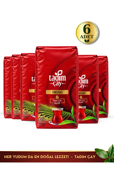 Tiryaki 6 Adet 1000gr (HAKİKİ RİZE ÇAYI, SİYAH PAKET ÇAY)