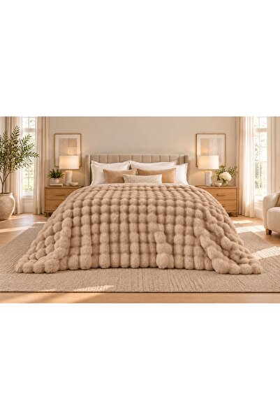 Merinos Angora Bubble Rabbit Hair Boxed 220cm X 240cm Double Blanket