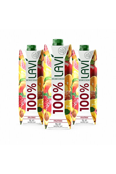 Lav'i عصير فواكه مشكلة 100%، 1 لتر × 3 عبوات