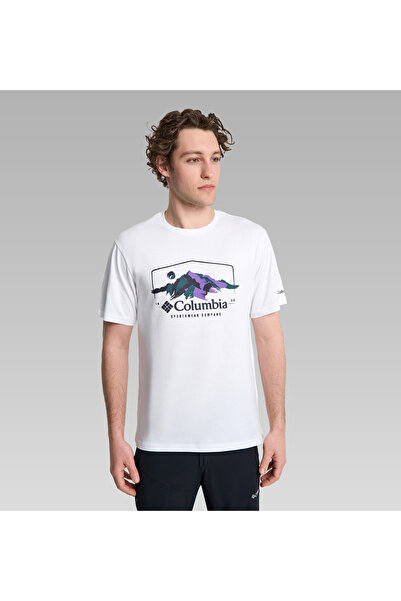 Columbia Brush with Nature Men's White Outdoor T-Shirt Cs0411-100