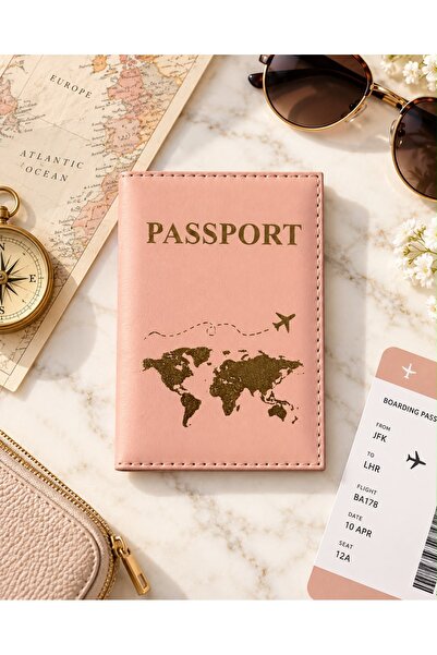 Silpus Leather Passport Cover Single Pink