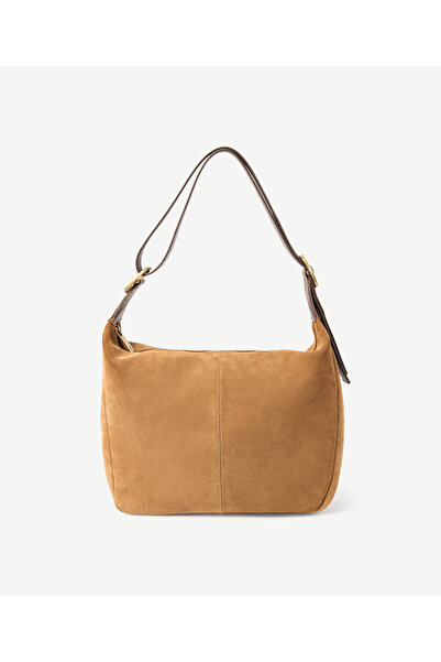 Yargıcı Adjustable Handle Suede Crossbody Bag
