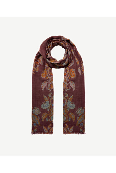 Yargıcı Floral Patterned Wool Shawl