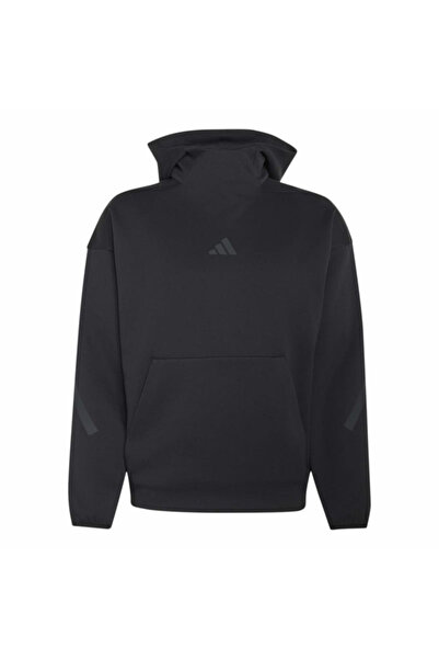 adidas زي ن.إ.إي. إيه. سويت شيرت رجالي أسود بقلنسوة بتصميم كاجوال KF3776