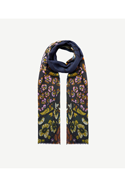 Yargıcı Floral Patterned Wool Shawl
