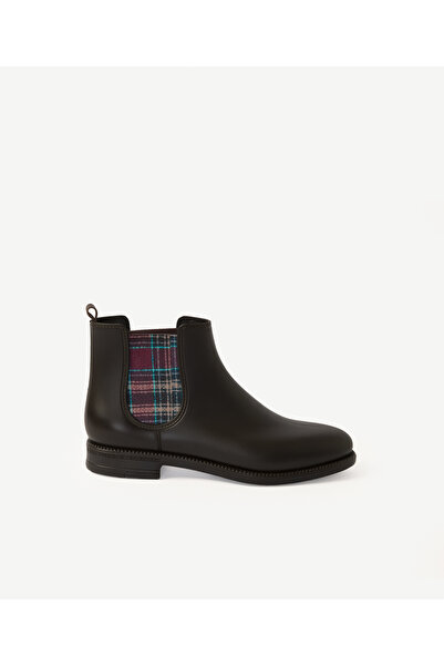 Yargıcı Plaid Patterned Rain Boots