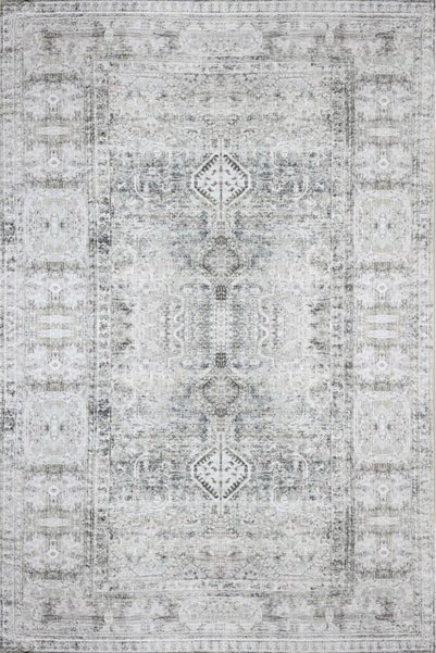 Al Kaffary Carpet سجادة منطقة الصالون من ألكافاري فيلورا، رمادية، 160 × 230 سم