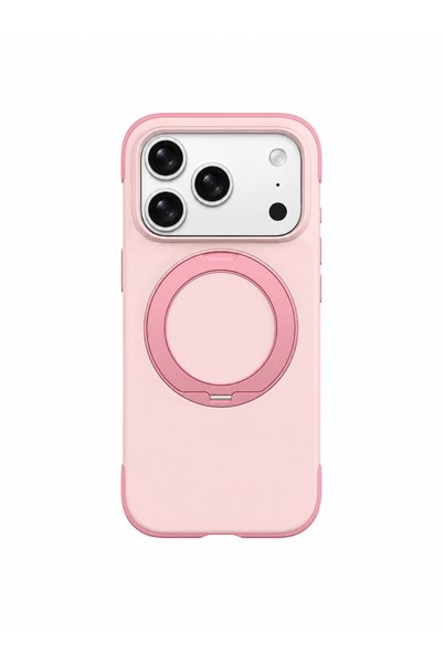 Remax Ripple Series iPhone 17 Pro Uyumlu Likit Silikon Kılıf - 360° Döner Sta...